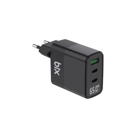 Bix 65W USB Type-C QC 4.0 PD 3.0 Led Göstergeli Gan 3 Portlu Hızlı Şarj Cihazı