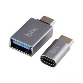 Bix ADP-04 İkisi Bir Arada Micro USB Type-C ve USB Type-C Çeviri Adaptörü