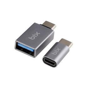 Bix ADP-04 İkisi Bir Arada Micro USB Type-C ve USB Type-C Çeviri Adaptörü
