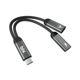 Bix ADP-13 Type-C to Çift Type-C Adaptör ve 15 Watt Hızlı Şarj Dönüştürücü