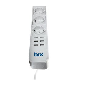 Bix BP01 4 USB 3 Fiş Çıkışlı Akım Korumalı Akıllı Priz