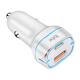 Bix BX-CCP36WT Beyaz 36 W QC 3.0 USB PD Araç İçi Hızlı Şarj Adaptörü