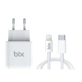 Bix BX-CL20TA Hızlı Şarj Adaptörü + 3A USB-C'den Lightning Kablo