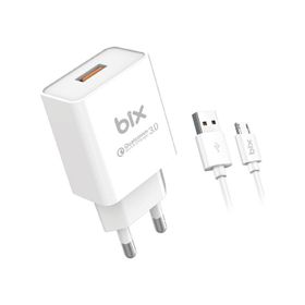 Bix BX-M18QTA 18 W 1 mt Qualcomm 3.0 Hızlı Şarj Adaptörü ve Micro USB Şarj Kablosu