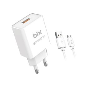 Bix BX-M18QTA 18 W 1 mt Qualcomm 3.0 Hızlı Şarj Adaptörü ve Micro USB Şarj Kablosu