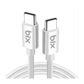 Bix BX-UC02C 1.2 mt Beyaz 60W Type-C To Type-C Hızlı Şarj ve Data Kablosu