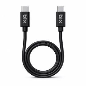 Bix BX-UC02C 1.2 mt Siyah 60W Type-C to Type-C Hızlı Şarj ve Data Kablosu