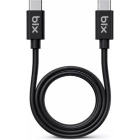 Bix BX-UC02C 1.2 mt Siyah 60W Type-C to Type-C Hızlı Şarj ve Data Kablosu