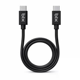 Bix BX-UC02C 1.2 mt Siyah 60W Type-C to Type-C Hızlı Şarj ve Data Kablosu