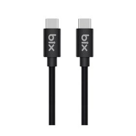 Bix BX-UC02C 1.2 mt Siyah 60W Type-C to Type-C Hızlı Şarj ve Data Kablosu