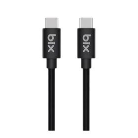 Bix BX-UC02C 1.2 mt Siyah 60W Type-C to Type-C Hızlı Şarj ve Data Kablosu