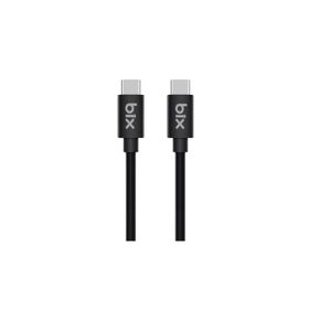 Bix BX-UC02C 1.2 mt Siyah 60W Type-C to Type-C Hızlı Şarj ve Data Kablosu