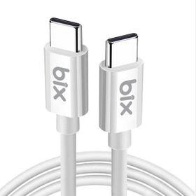 Bix BX-UC02C 1 mt Beyaz 60W Type-C to Type-C Hızlı Şarj ve Data Kablosu