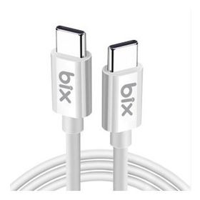 Bix BX-UC02C 1 mt Beyaz 60W Type-C to Type-C Hızlı Şarj ve Data Kablosu