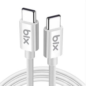 Bix BX-UC02C 1 mt Beyaz 60W Type-C to Type-C Hızlı Şarj ve Data Kablosu