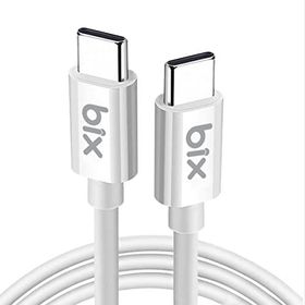Bix BX-UC02C 1 mt Beyaz 60W Type-C to Type-C Hızlı Şarj ve Data Kablosu