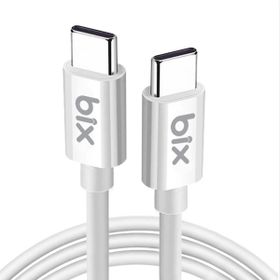 Bix BX-UC02C 1 mt Beyaz 60W Type-C to Type-C Hızlı Şarj ve Data Kablosu