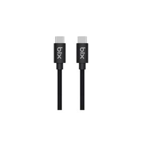 Bix BX-UC02C 1 mt Siyah 60W Type-C to Type-C Hızlı Şarj ve Data Kablosu