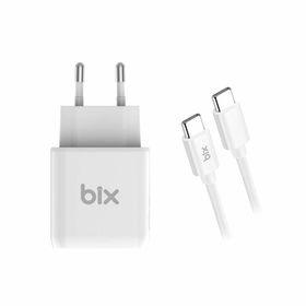 Bix BX-UC25tA Hızlı Şarj Adaptörü + 5A 25W Beyaz Type-C Kablo