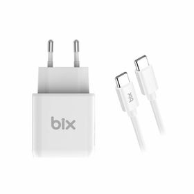Bix BX-UC25tA Hızlı Şarj Adaptörü + 5A 25W Beyaz Type-C Kablo