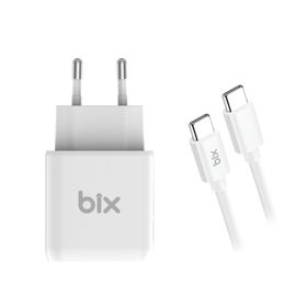 Bix BX-UC25tA Hızlı Şarj Adaptörü + 5A 25W Beyaz Type-C Kablo