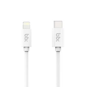 Bix BX100CLW 60 Watt USB-C to Lightning 1.2 mt Beyaz Şarj ve Data Kablosu