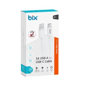 Bix BX100CW 3A Beyaz Type-c Şarj Kablosu