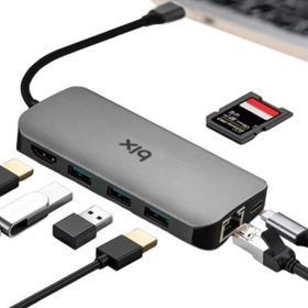 Bix BX10HB 8 in 1 USB Type-C Multiport Çoklayıcı