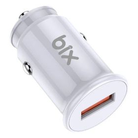 Bix BX1A18W 18 Watt Qc 3.0 Usb-A Beyaz Araç Şarj Aleti iPhone Android Uyumlu Mini Araç Içi Şarj Cihazı