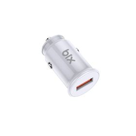 Bix BX1A18W 18 Watt Qc 3.0 Usb-A Beyaz Araç Şarj Aleti iPhone Android Uyumlu Mini Araç Içi Şarj Cihazı