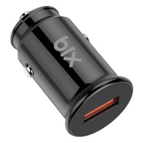 Bix BX1A18W 18 Watt QC 3.0 USB-A Siyah Araç Şarj Aleti iPhone Android Uyumlu Mini Araç İçi Şarj Cihazı