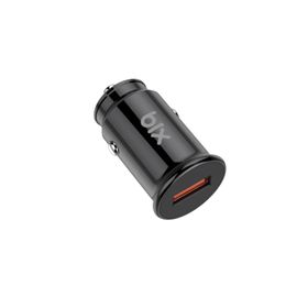 Bix BX1A18W 18 Watt QC 3.0 USB-A Siyah Araç Şarj Aleti iPhone Android Uyumlu Mini Araç İçi Şarj Cihazı