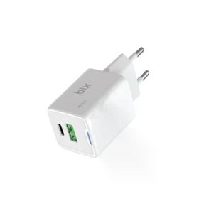 Bix BX2P30G 30W Beyaz Çift Portlu Şarj Adaptörü