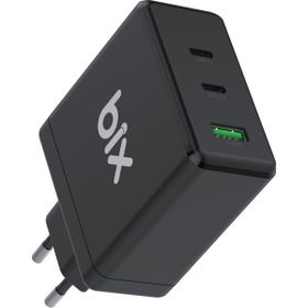 Bix BX3P100G 100W PD GAN 2 Siyah TYPE-C USB-A Hızlı Şarj Adaptörü