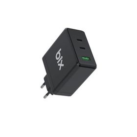 Bix BX3P100G 100W PD GAN 2 Siyah TYPE-C USB-A Hızlı Şarj Adaptörü