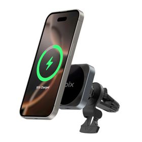 Bix BXCH10 15W Kablosuz Şarj Destekli 180 Ayarlanabilir Manyetik Araç İçi Telefon Tutucu