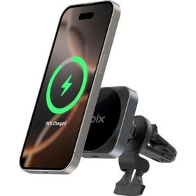Bix BXCH10 15W Kablosuz Şarj Destekli 180 Ayarlanabilir Manyetik Araç İçi Telefon Tutucu