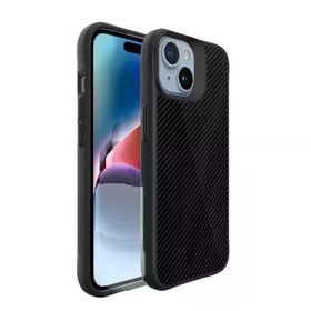 Bix BXMCFF13/14-BK İphone 13/14 Siyah Carbon Fiber Force Magfase Kılıf