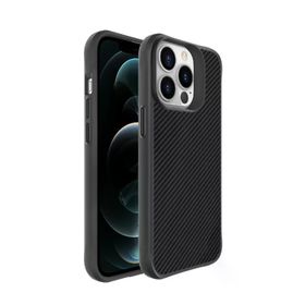 Bix BXMCFF13P-BK İphone 13 Pro Siyah Carbon Fiber Force Magfase Kılıf