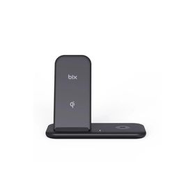 Bix BXMW1 iPhone Apple Watch Uyumlu 15W Qi Kablosuz Standlı Şarj Cihazı