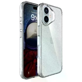 Bix BXTPGMC16-SLV İphone 16 Pure Glitter Magsafe Shock Pocket Şeffaf Kılıf