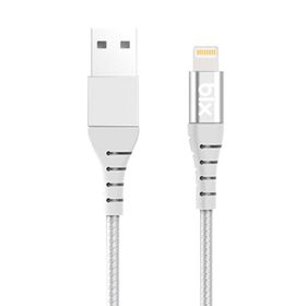 Bix Gri Iphone İçin Ultra Güçlendirilmiş MFI Lightning Şarj Kablosu