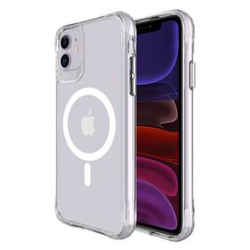 Bix iPhone 11 Transparan Şeffaf Güçlü Manyetik Üstün Darbe Koruması Magsafe Uyumlu Kılıf