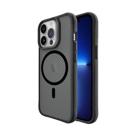 Bix iPhone 13 Pro Carbon Fiber Force Magsafe Anti Şok Teknolojili Kamera ve Ekran Korumalı Kılıf