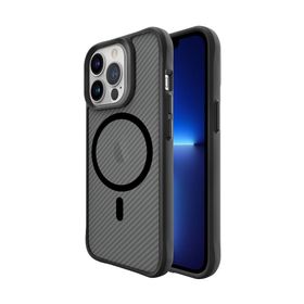 Bix iPhone 13 Pro Carbon Fiber Force Magsafe Anti Şok Teknolojili Kamera ve Ekran Korumalı Kılıf
