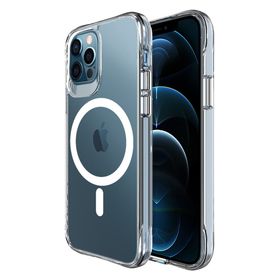 Bix iPhone 13 Pro MagSafe Uyumlu Transparan Şeffaf Güçlü Manyetik Üstün Darbe Koruması Kılıf