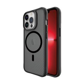 Bix iPhone 13 Pro Max Carbon Fiber Force Magsafe Anti Şok Teknolojili Kamera ve Ekran Korumalı Kılıf