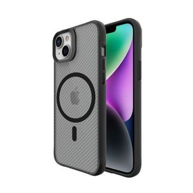 Bix iPhone 14 Plus / 15 Plus Carbon Fiber Force Magsafe Anti Şok Teknolojili Kamera ve Ekran Korumalı Kılıf