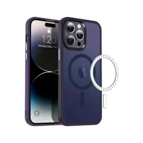 Bix İphone 14 Plus Mor Magsafe Dayanıklı Kılıf