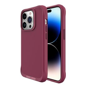 Bix iPhone 14 Pro Max Vortex Magsafe Stand Özellikli 3X Korumalı Mikro Fiber İç Yüzey Kırmızı Kılıf